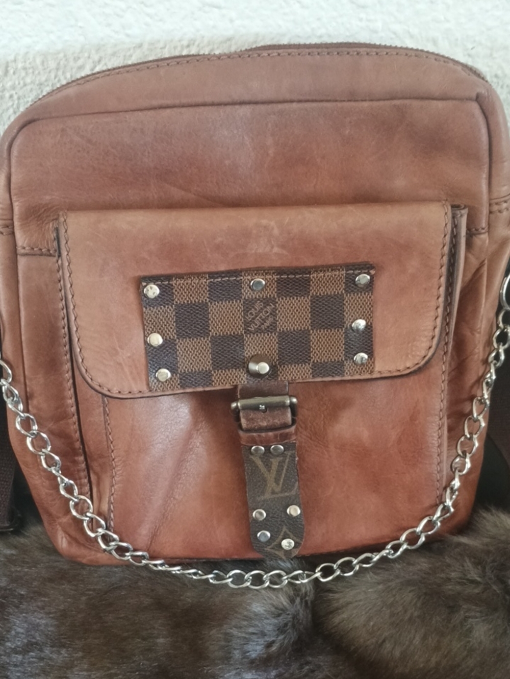 Upcycle Leather Crossbody Bag